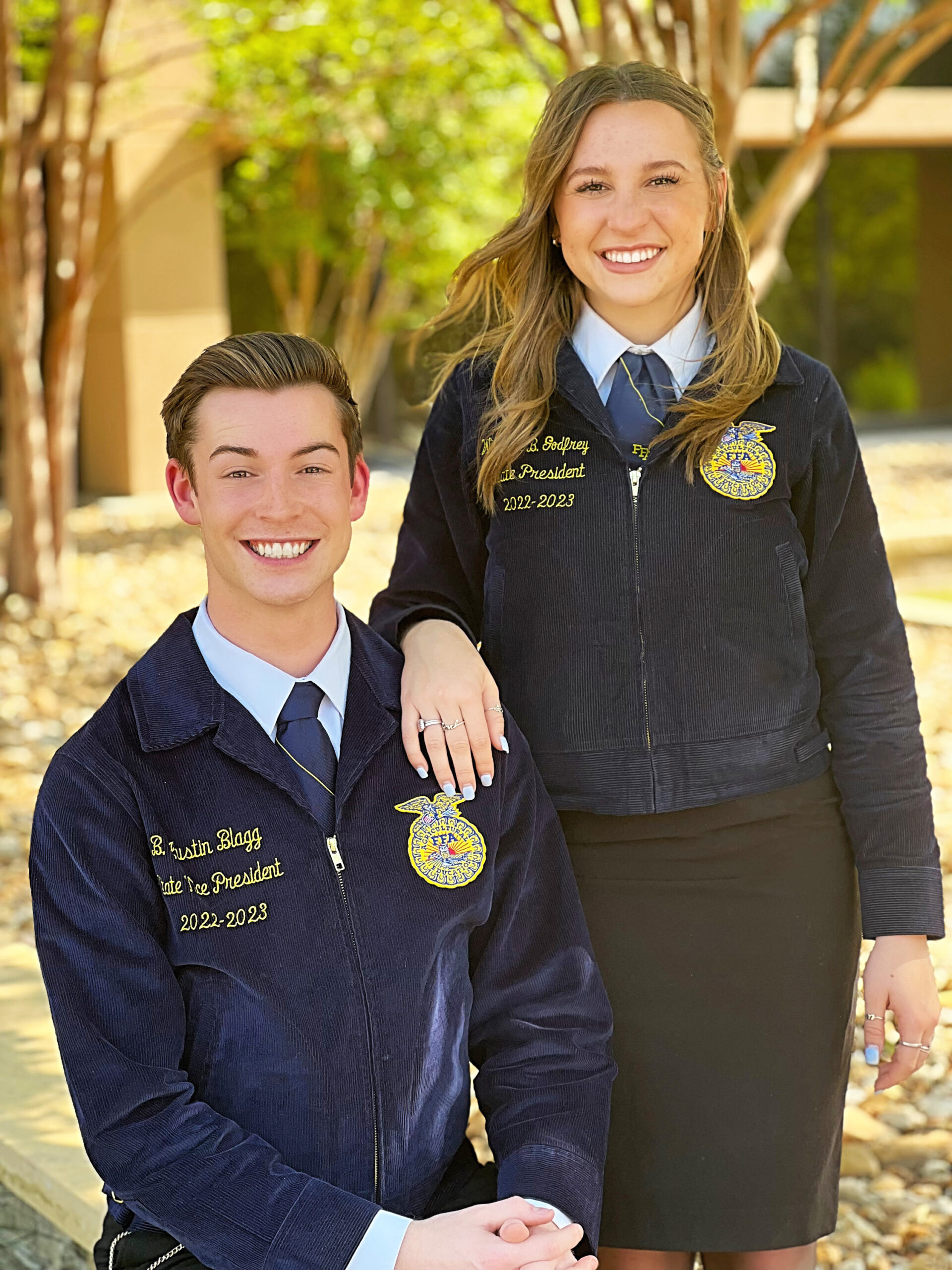 Texas FFA Officers Austin Blagg Windsor Godfrey North Texas Farm 