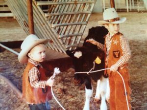 Doty as a child on the right with brother, Brad. (Courtesy of Brian Doty)